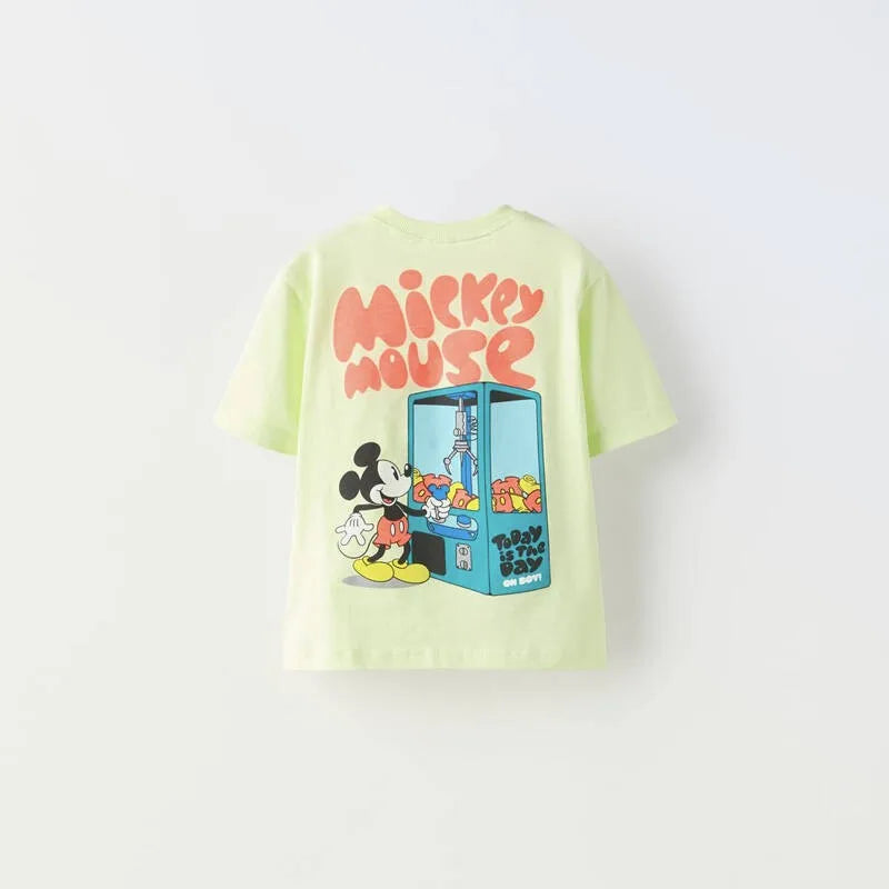New Design Fashion Tops Cute Print Short Sleeve
