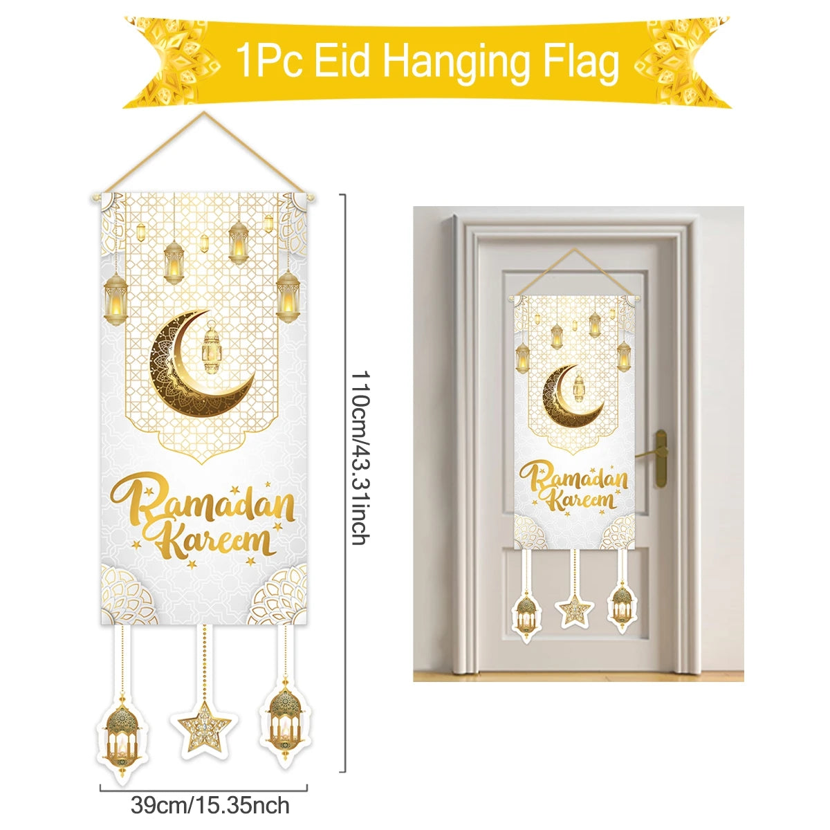 Ramadan Kareem Hanging Flag Ramadan Decoration 2026 For Home Eid Mubarak Ramadan Kareem Islamic Muslim Party Eid Al Adha Gifts