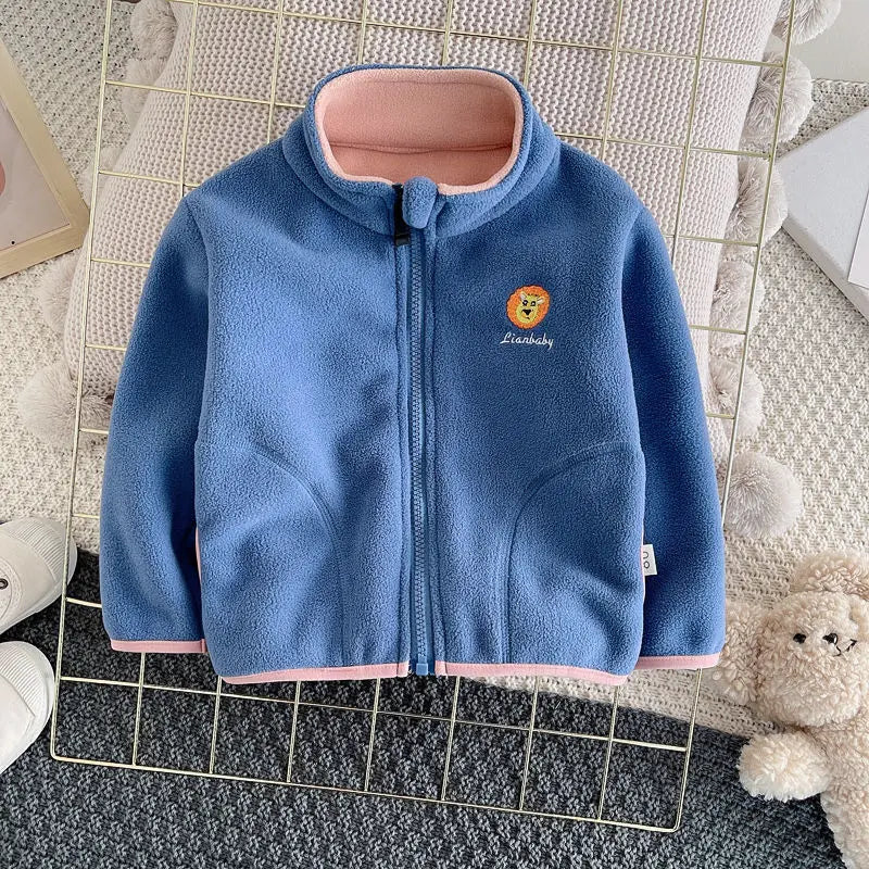 Kids Polar Fleece Hooded Jacket