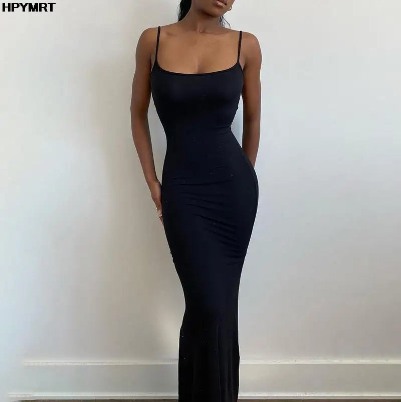 Spring Women’s Satin Slip Maxi Dress