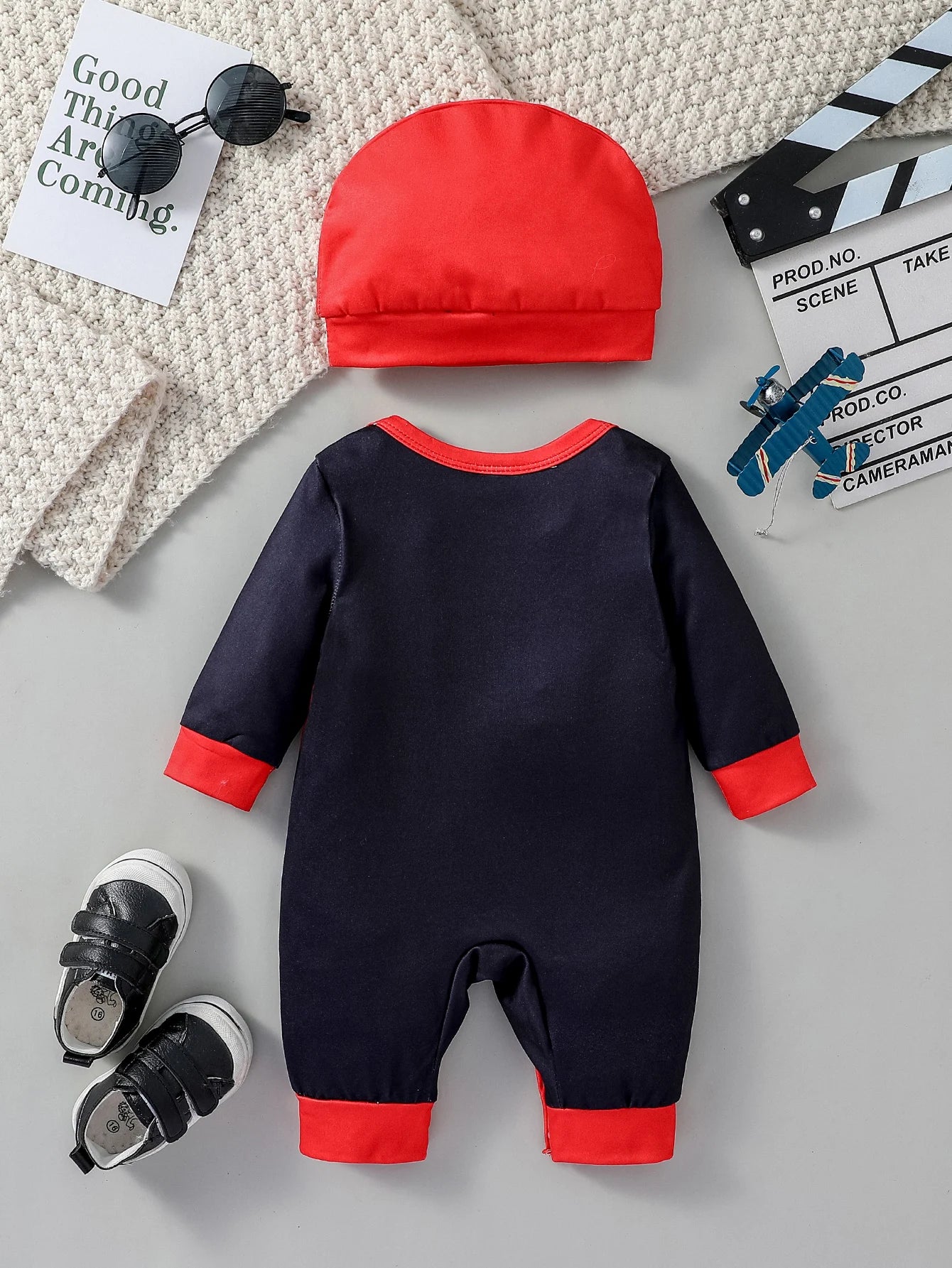 2PCS Baby 2024 New Style Boys For Newborn 0-6M Cartoon Spider Long Sleeve Cool Fashion Jumpsuit All Seasons +Hat