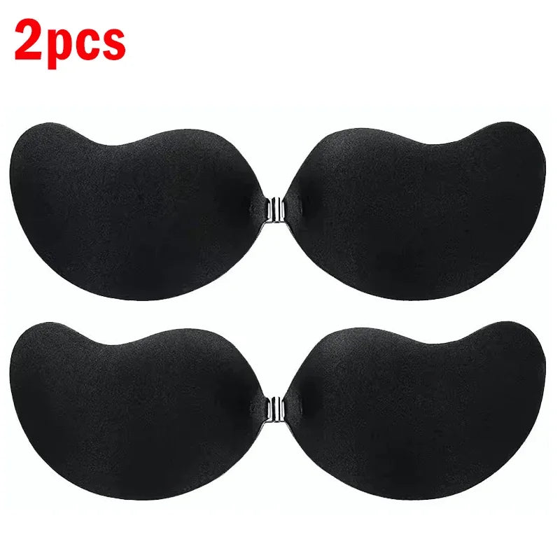 Hot Reusable Silicone Nipple Cover Self Adhesive Invisible Push Up Bra Pasties Stickers Breast Strapless Bras Women Underware