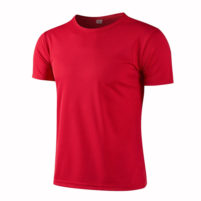 Men Women Quick Dry Short Sleeve Sport T Shirt Gym Jerseys Fitness Shirt