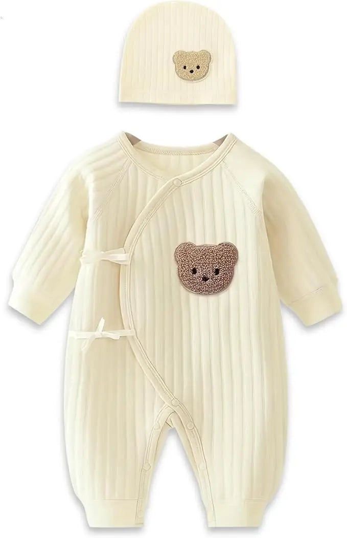 Boys Girls Bodysuit Newborn Winter Onesie Clothes Cotton Toddler Home Wear  0-6M Thickened Spring and Autumn Clothing