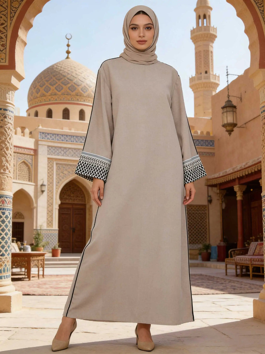 2026 Ramadan Gorgeous Muslim Middle East Abayas Women Elegant Cardigan Fashion Robe Dubai Luxury Eid Islam Long Dress Kaftan