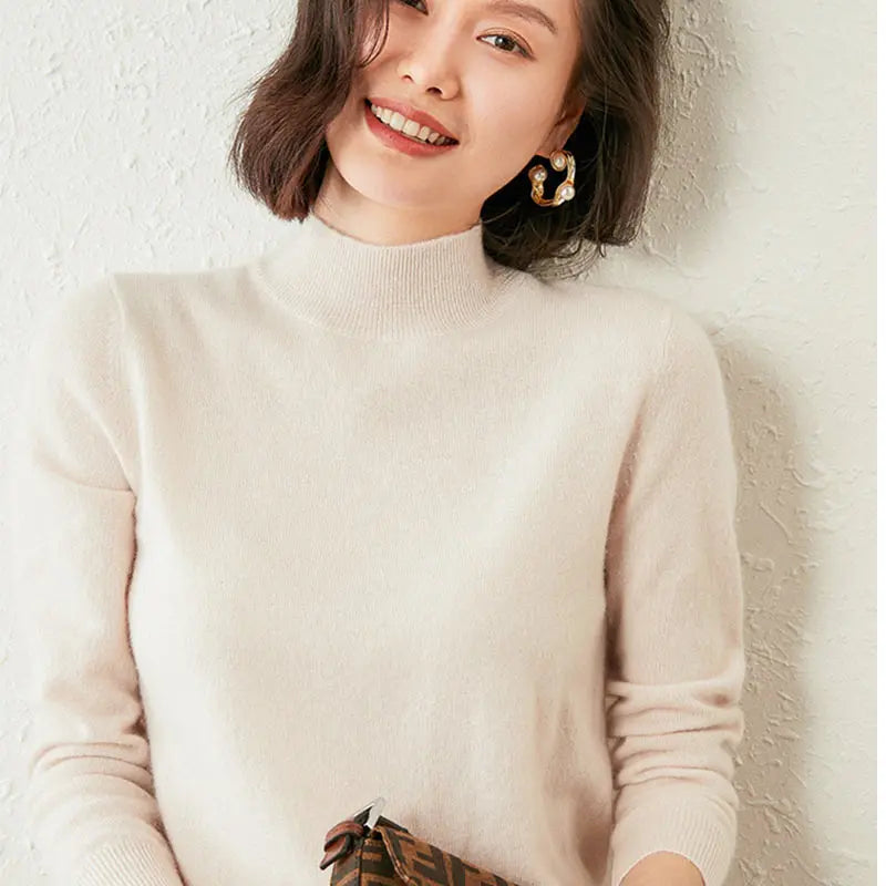 Women’s Slim Turtleneck Knit Sweater