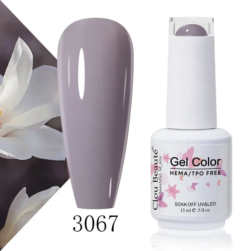 Clou Beaute 56 Colors Gel Nail Polish Pastal Pink Green Lavender UV Nail Gel Soak Off UV Varnish Macaron Gel Paint 15ml Nail Art