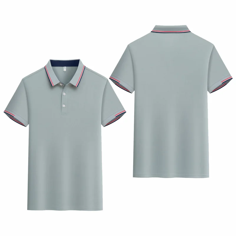 Summer New Polo Shirt Stritching Men's Cool And Breathable Shorts Sleeve Polo S-4XL Men Tee Shirt Casual Sweat-absorbing Top