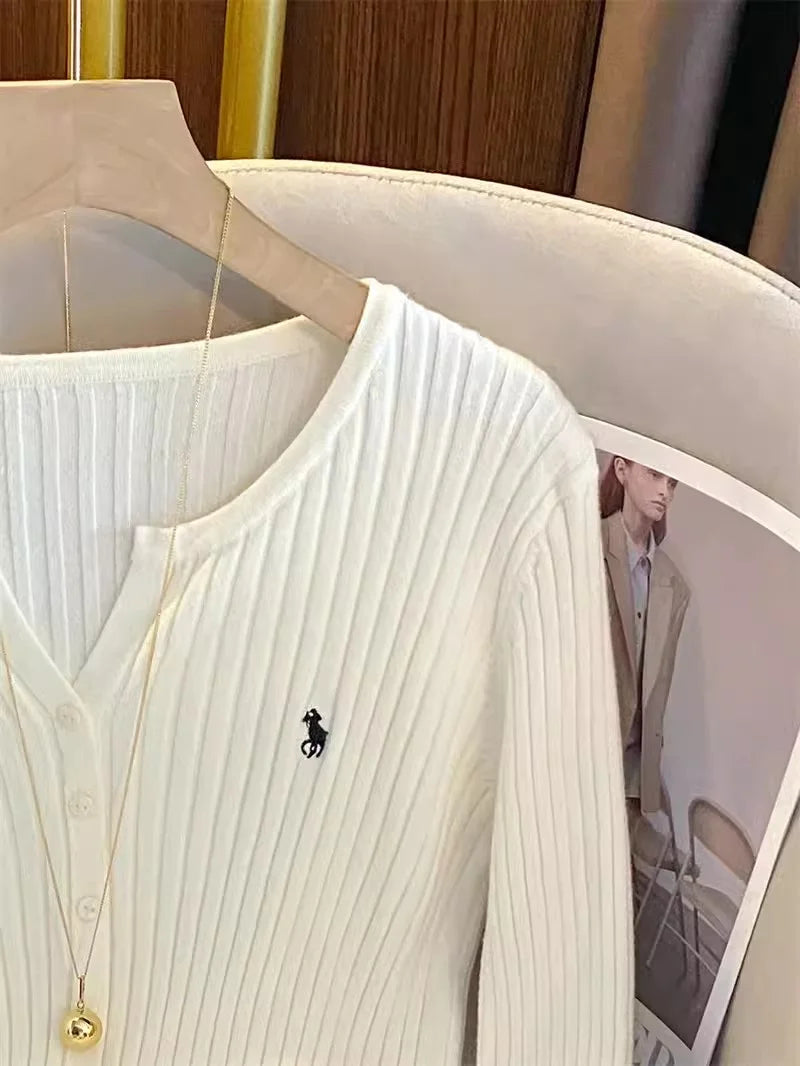 Women’s Y2K Embroidery Knit Sweater