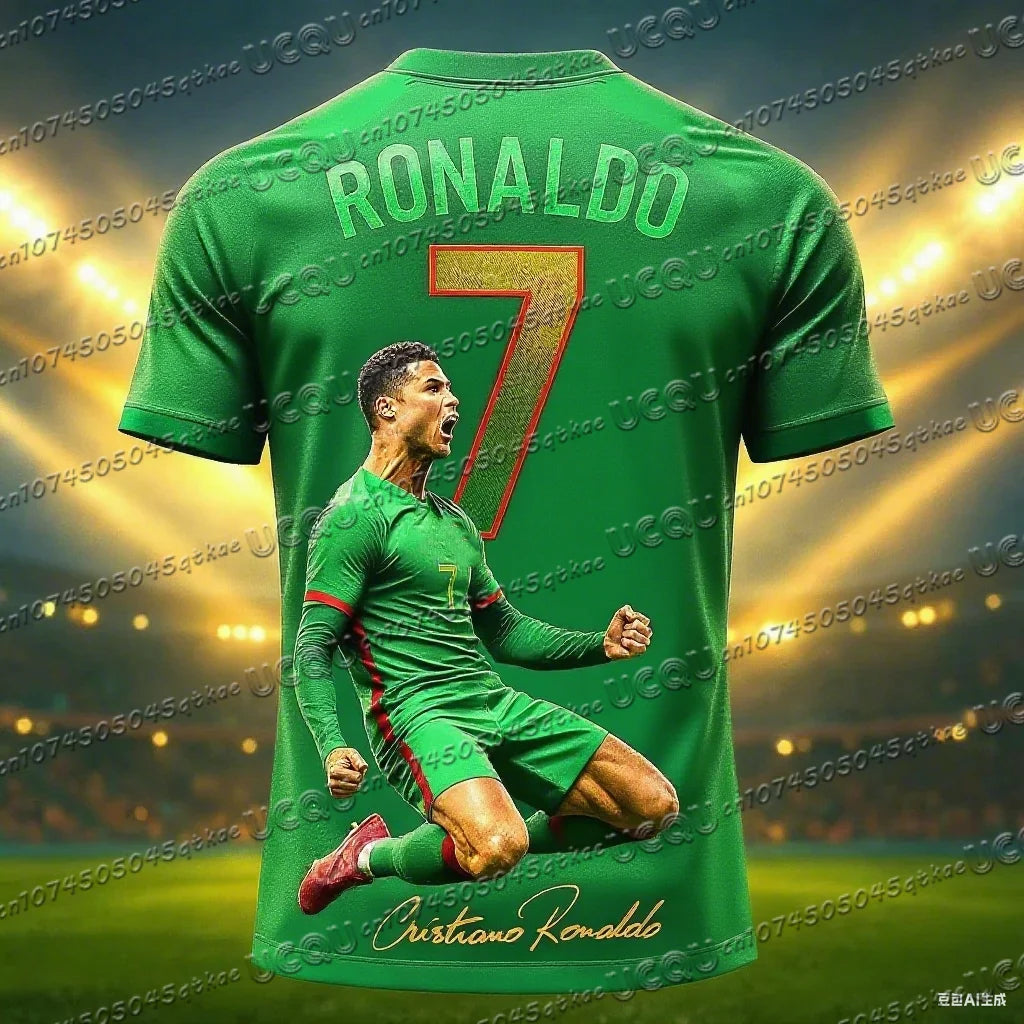 Football Jersey 3d Printed NO.7 Ronaldo Boys Girls