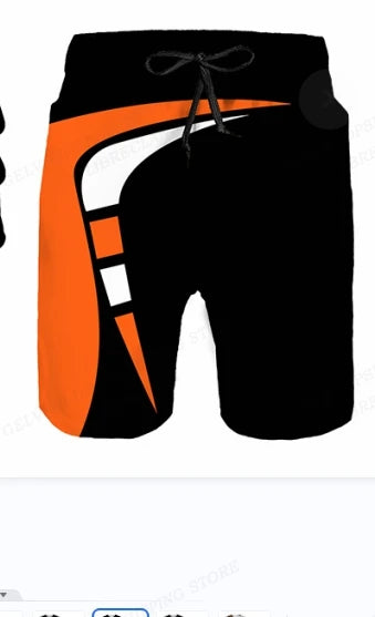 2023 Summer Men's Swimwear Shorts Racing Beach Shorts Motorcycle Swim Trunk Men Swimsuit Surf Board Short Boy Pants Fitness Gym