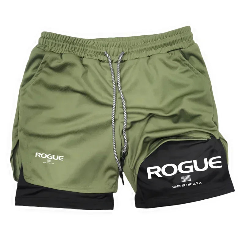 Rogue Gyms Men's Sports Shorts  Four Seasons Sportswear 2-in-1