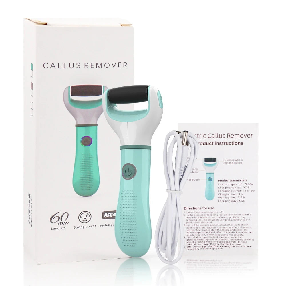 Electric Foot File Callus Remover Dead Skin Removal Pedicure Tools for Hard Cracked Dry Skin Pedicure Feet Care Heel Cleaning