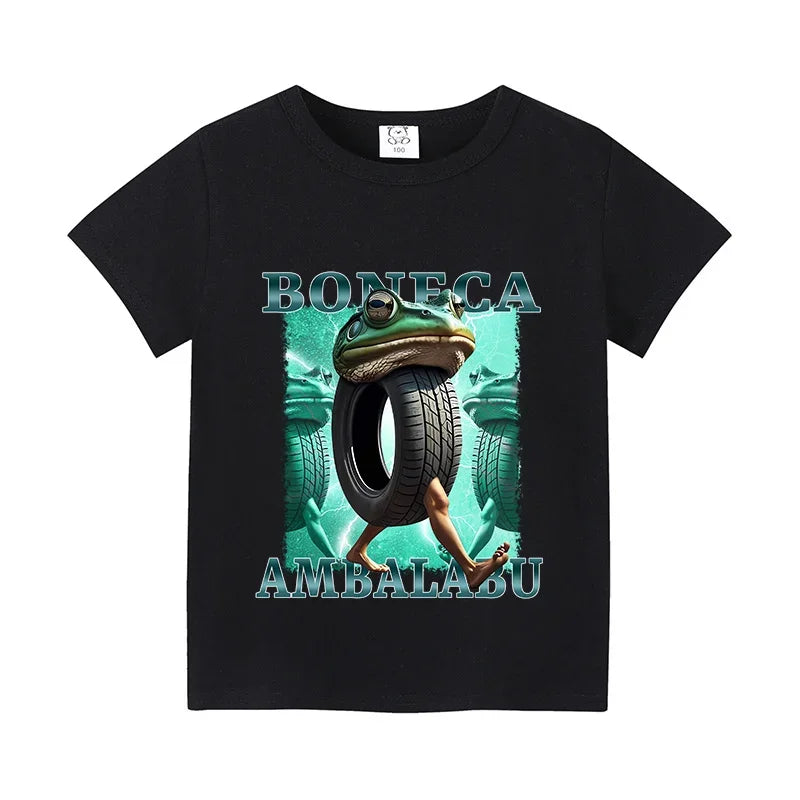 Italian Brainrot Animals Kids T-shirt Cappuccino Assassino
