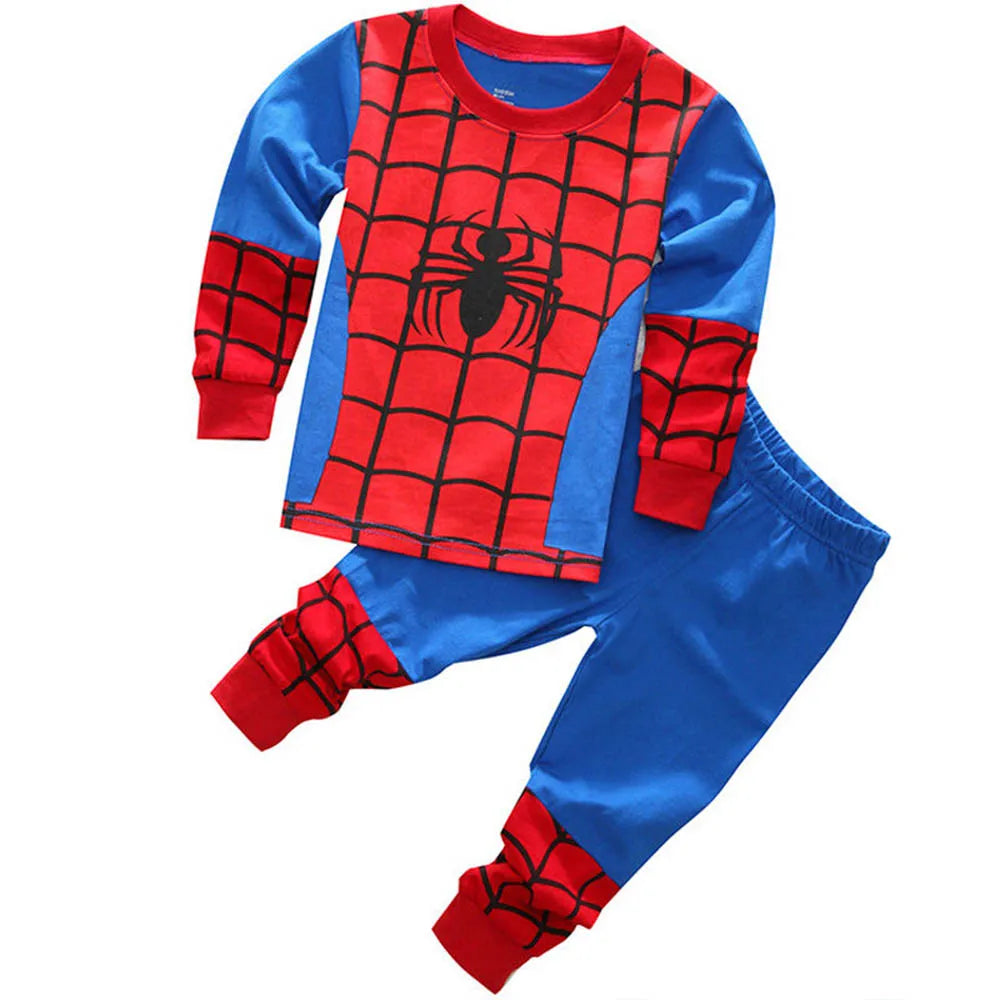 Little Boys Clothing Pajamas Sets Toddler Girl Sleepwear Cotton Pijama Kids Pyjama Long Sleeve Two Pieces Set 2 to 3 5 6 7 Years
