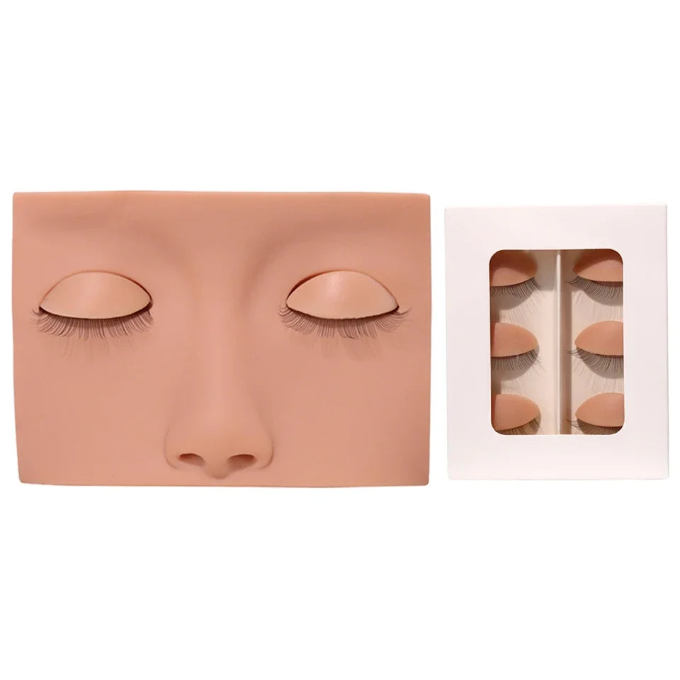 Lashprofessor Mannequin Head For Eyelash Extension With Practice Silicone Mannequin Head Lashes Extension Cosmetic Model Supplie