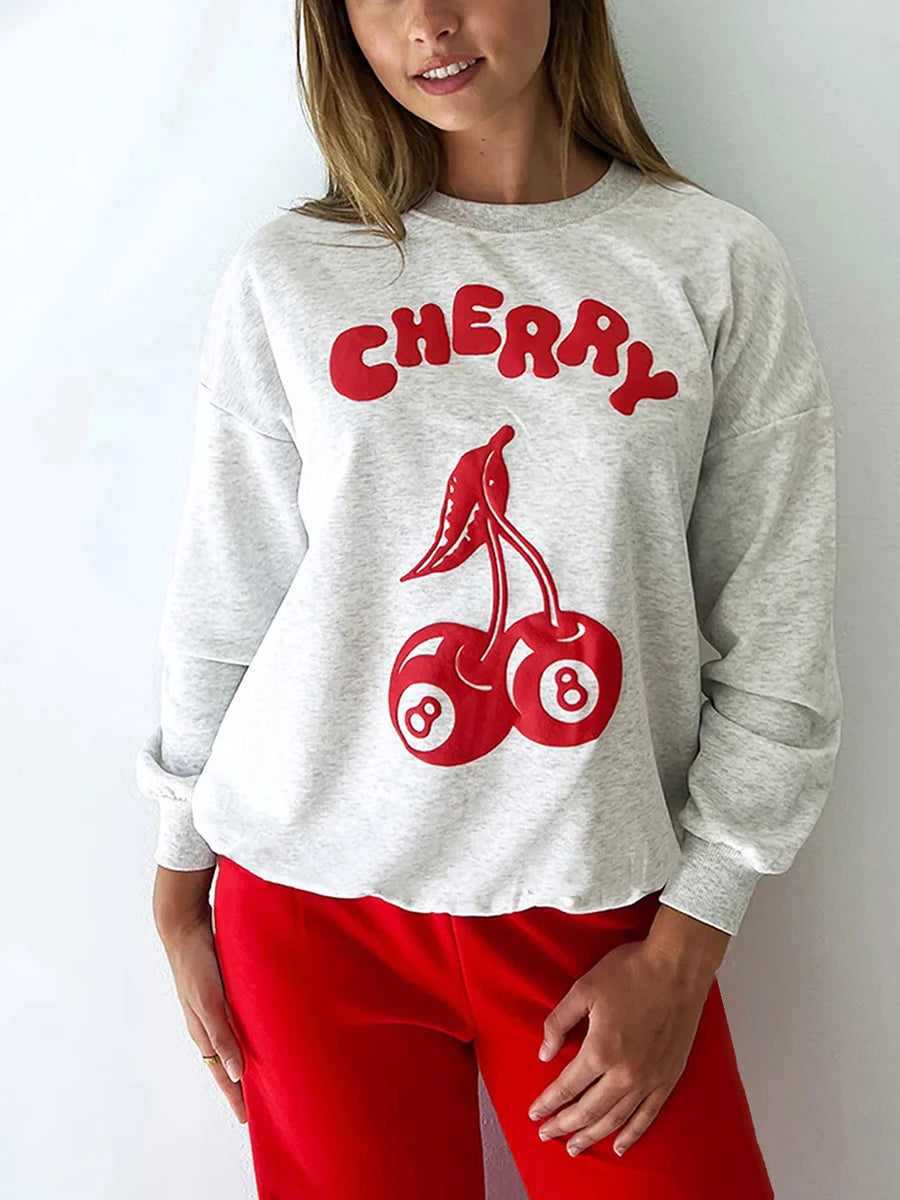 Women s Winter Oversized Hoodie with Vintage Rose Embroidery and Fleece Lining Warm Pullover Sweatshirt Coat