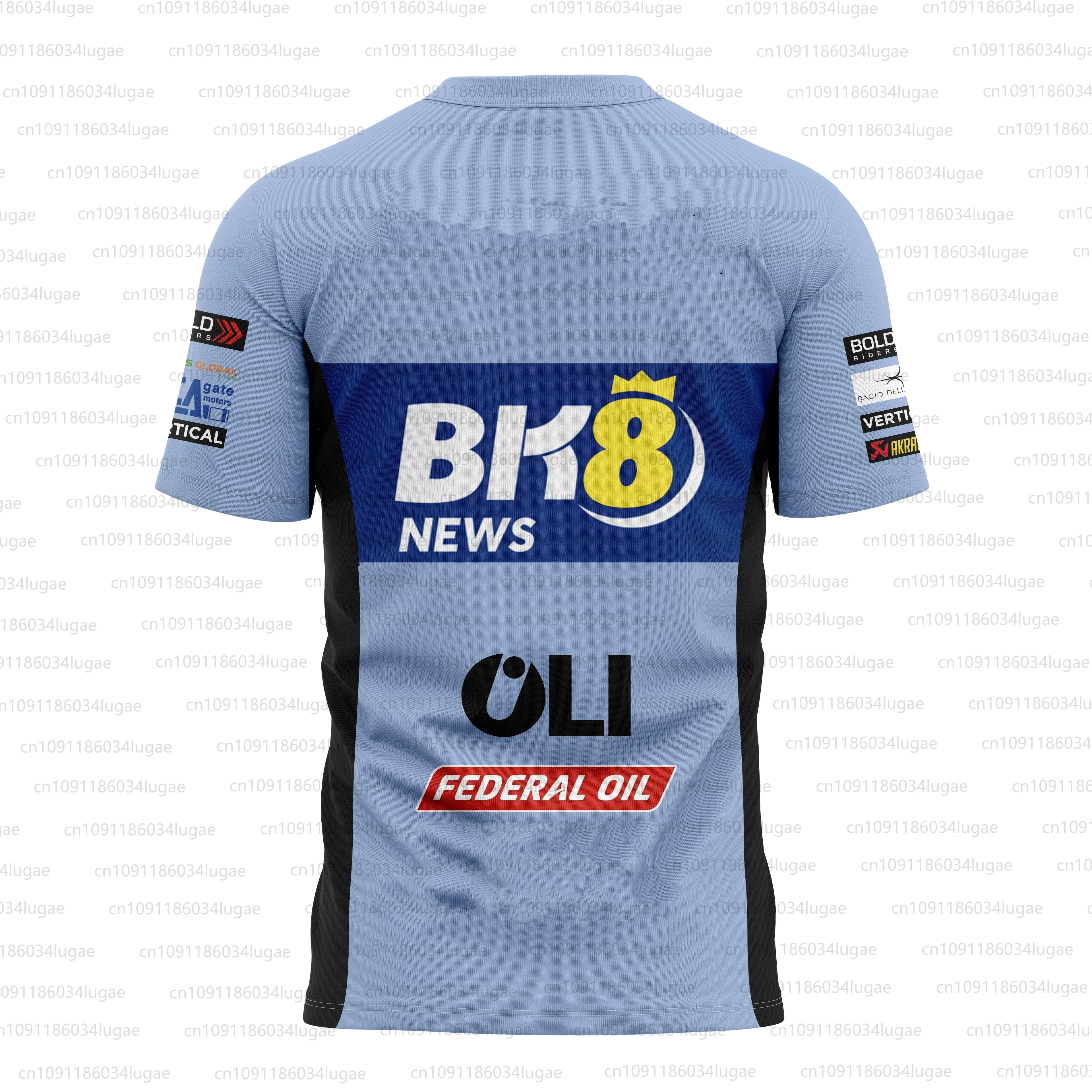 2025 Men's Women's Limited Edition Outdoor Sports Marc Mírquez Salute Design Breathable Leisure Retro Racing T-shirt O Neck Top