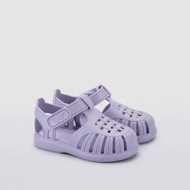 Classic Design Children's Summer Roman Sandal Fashion Casual Kids Boys And Girls Beach Sandals Solid Color Popular Baby Shoes