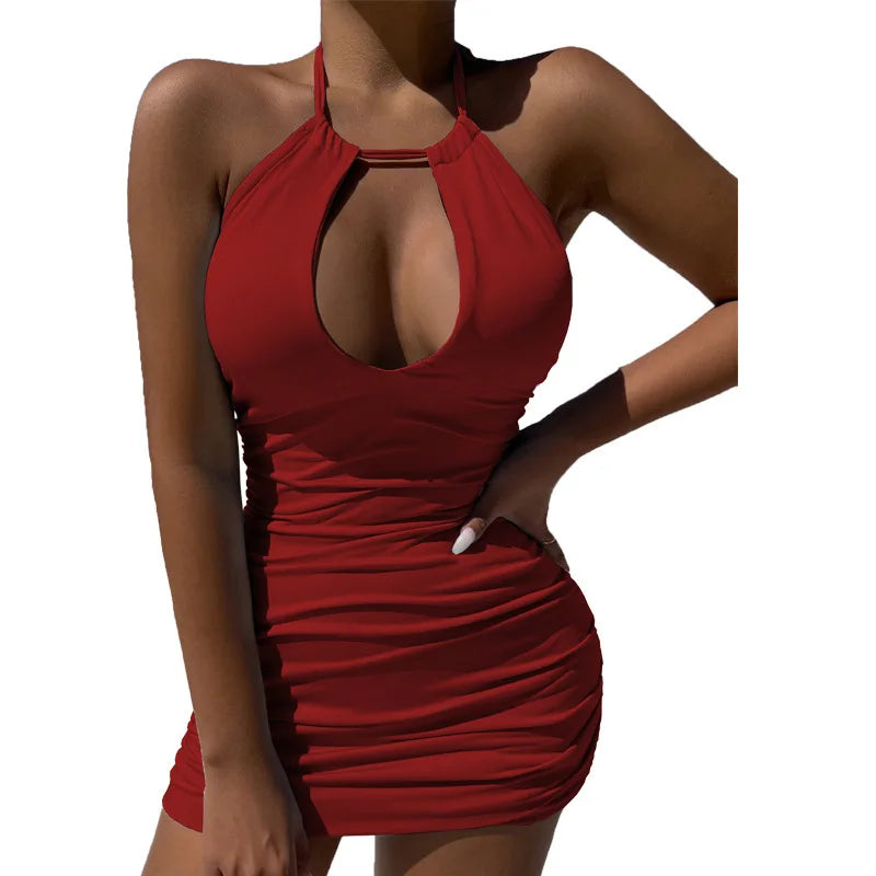 Amazon summer new independent station Tiktok cross-border foreign trade women's halter dress