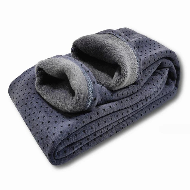 Sweet Leggings Girls Dot Velvet Pants Autumn Winter Kids Cotton Stretch Warm Trousers Baby Girls Elastic Waist Slim Pants