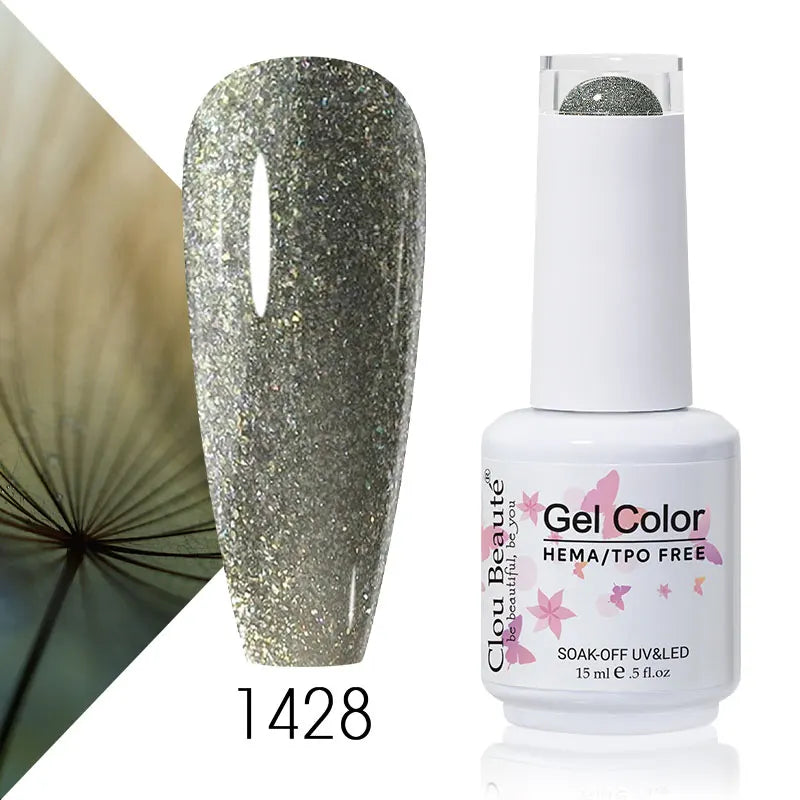 Clou Beaute 56 Colors Gel Nail Polish Pastal Pink Green Lavender UV Nail Gel Soak Off UV Varnish Macaron Gel Paint 15ml Nail Art