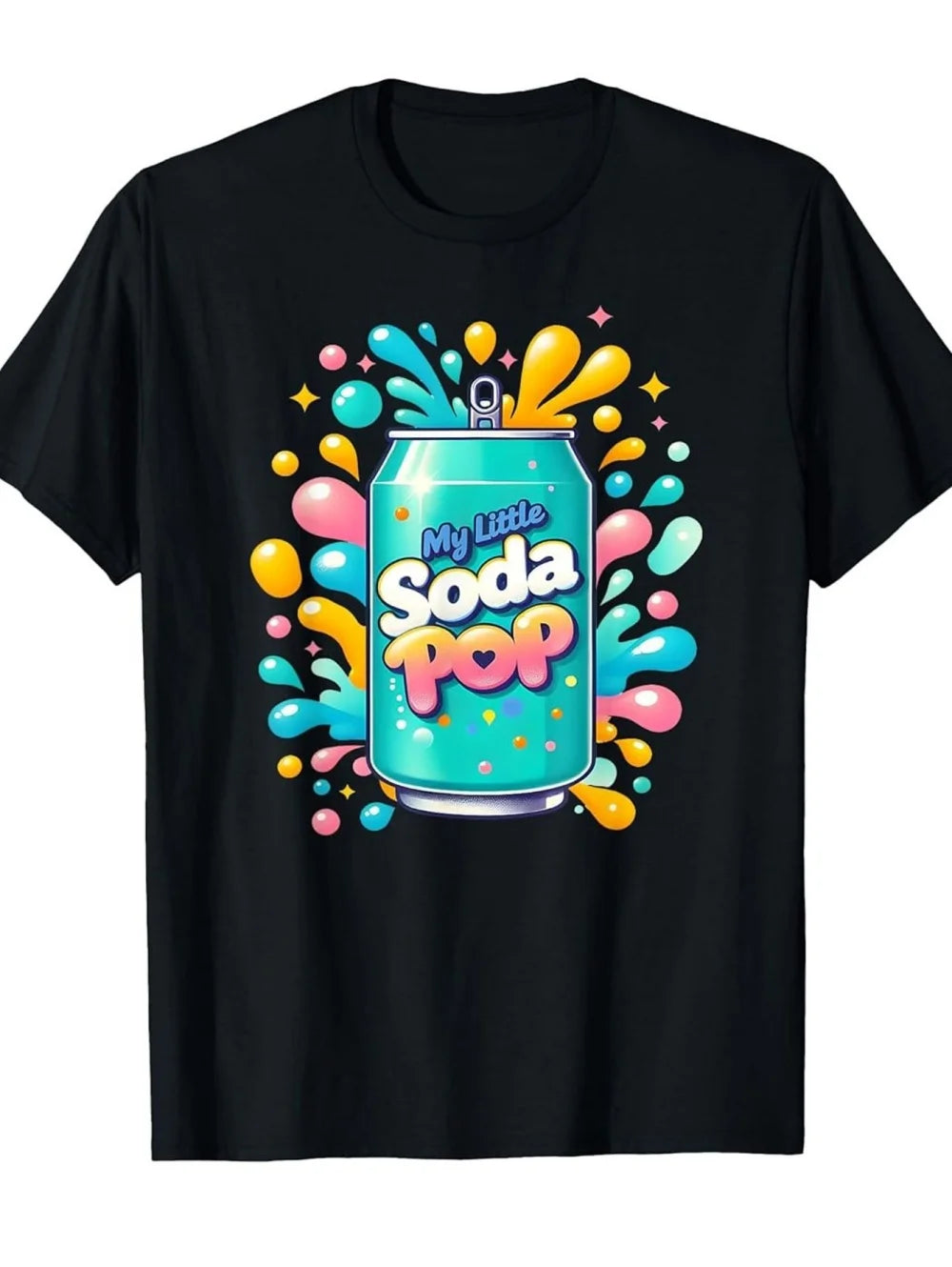My Little Soda Pop T-Shirt for Kids K-Pop Music Korean Anime T-Shirt Rap Hip Hop Girl Clothes Gift Cute Saying Tee Children Top