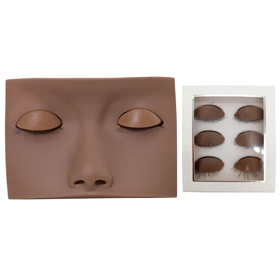 Lashprofessor Mannequin Head For Eyelash Extension With Practice Silicone Mannequin Head Lashes Extension Cosmetic Model Supplie