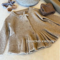 Girl Fashionable and Fashionable Autumn New Knitted Cardigan Single breasted Sweater Girl's Autumn Winter Outwear Trendy Style