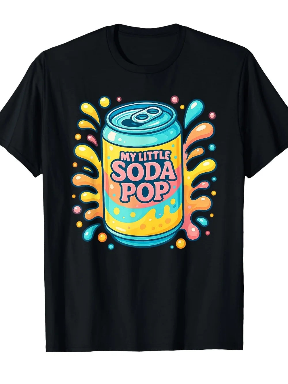 My Little Soda Pop T-Shirt for Kids K-Pop Music Korean Anime T-Shirt Rap Hip Hop Girl Clothes Gift Cute Saying Tee Children Top