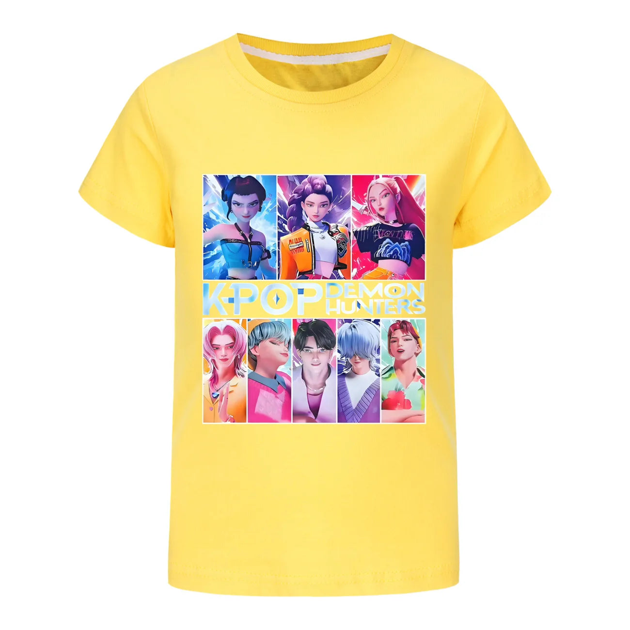 Kids Clothes KPop Demon Hunters Saja Boys Soft Cotton Boys Girls T Shirt Summer Fashion Cool Kids Tee Cosplay Costume