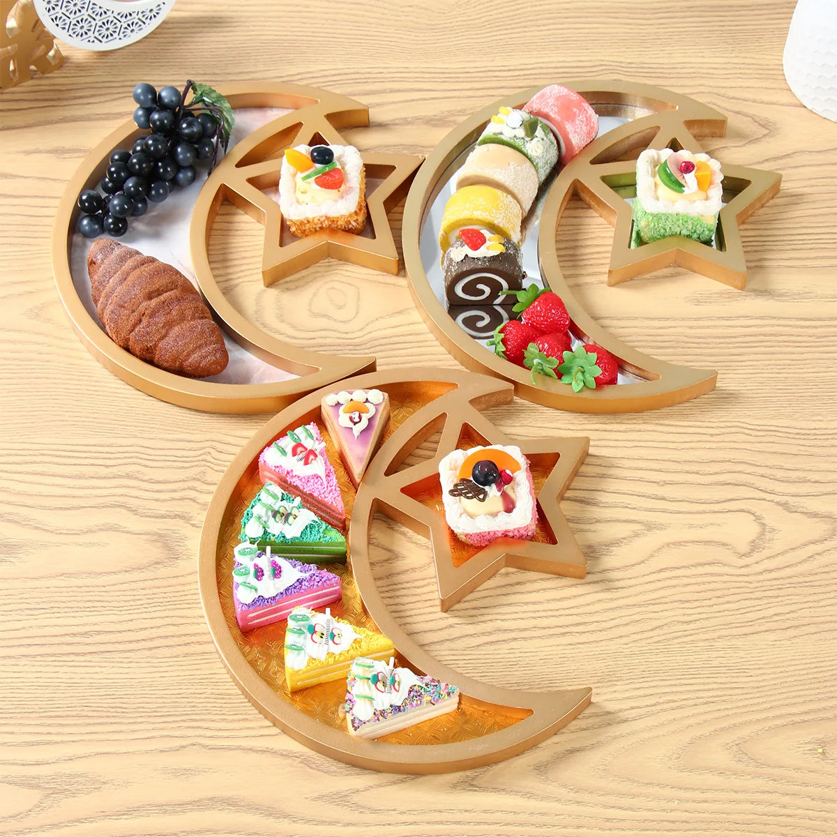 Ramadan Decoration Candy Snacks Tray EID Mubarak Decoration 2026 For Home Ramadan Kareem Islamic Muslim Party Eid Al Adha Gifts