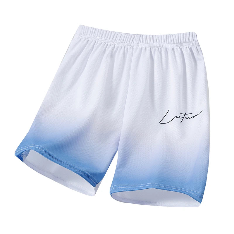 1/3 Pieces cChildren's Summer Gradient Tie Dye Fashionable Casual Shorts Boys' Loose Sports Elastic Pants Girls' Versatile Pants