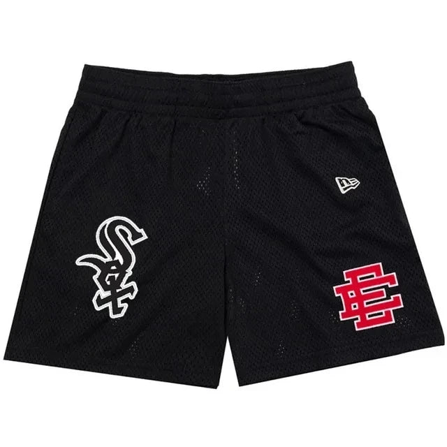 New Summer EE Eric Emanuel Basic Mesh Short Classic Floral Printed Gym Shorts Men's Gym Basketball Sports Casual Shorts Men