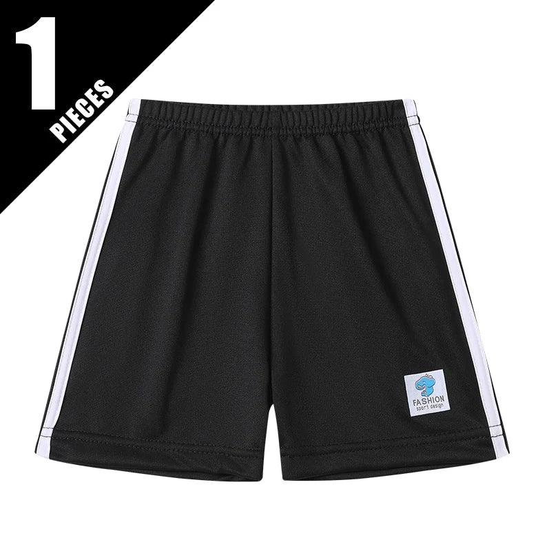1/4/6 Pieces Summer Children's Basic Versatile Candy Colored Shorts For Boys And Girls Sports Running Loose Pants Outdoor Shorts