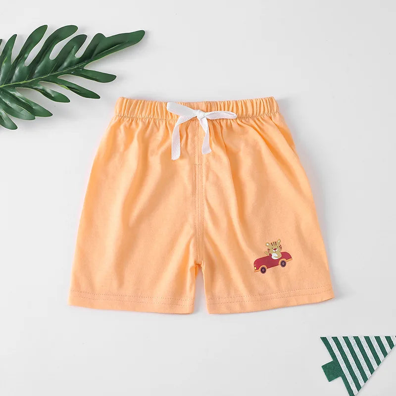 1pcs Pure Cotton Summer Kids Shorts Boys Girls Solid Color Short Baby Casual Pant Children Short Pant  Sport Clothing Outwear