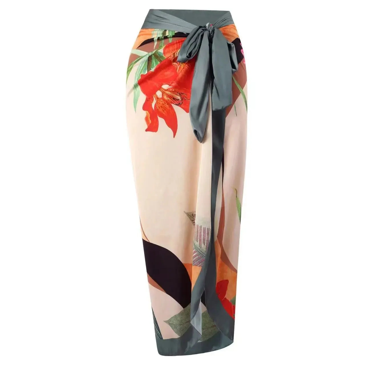 South-east Asian One-piece Conservative Belly Slim Beach Skirt Hot Spring Bathing Suit French Retro Bikini