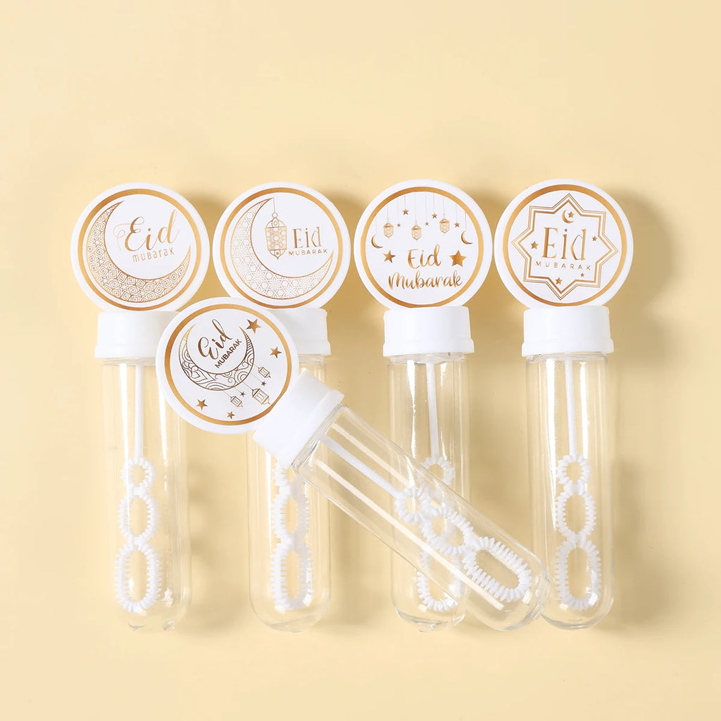 EID Mubarak Bubble Wand Soap Bottle Tube Ramadan Decor 2026 For Home Ramadan Kareem Islamic Muslim Party Eid Al Adha Gifts