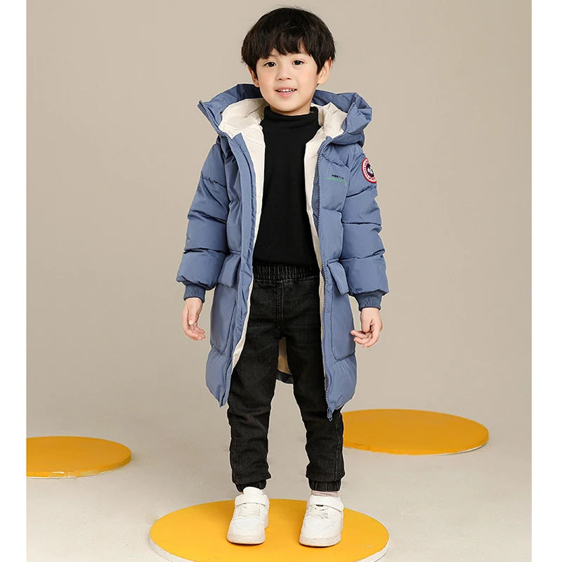 Autumn Winter Boys Hooded Coat (2–10Y)