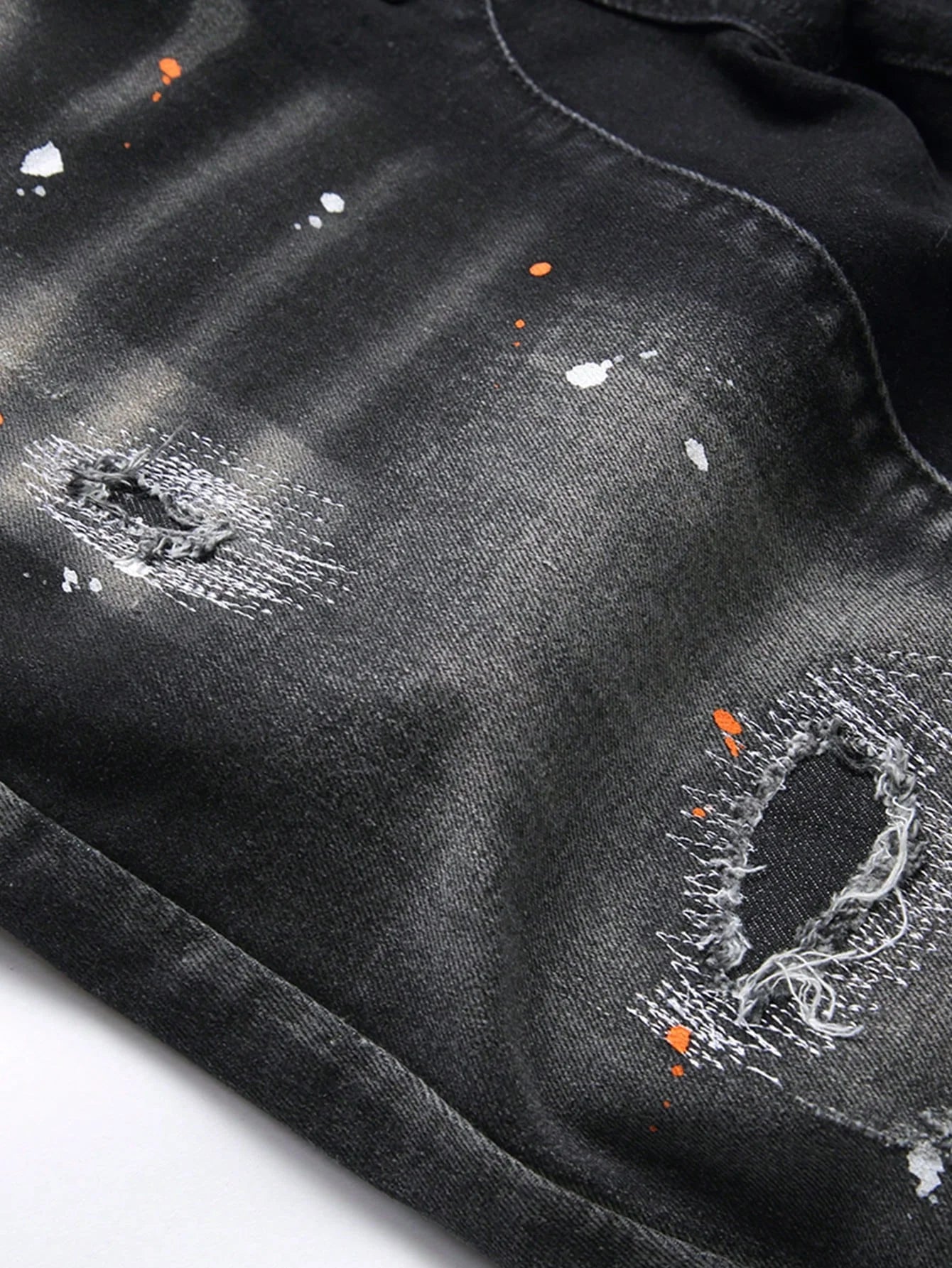 Summer Ripped Shorts Jeans Men Denim Shorts Pants Straight Stretch Casual Cool Thin Knee Length Fashion Brand Daily Trousers