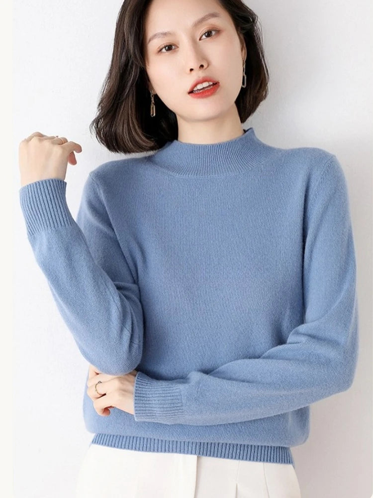 Women’s Slim Turtleneck Knit Sweater