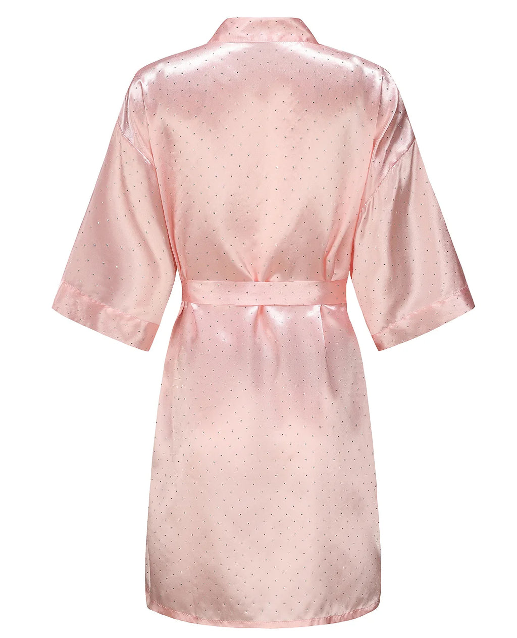 Luxury Bridal Short Robe Wedding Day Diamond Feather Dressing Gown Silk Satin Whi