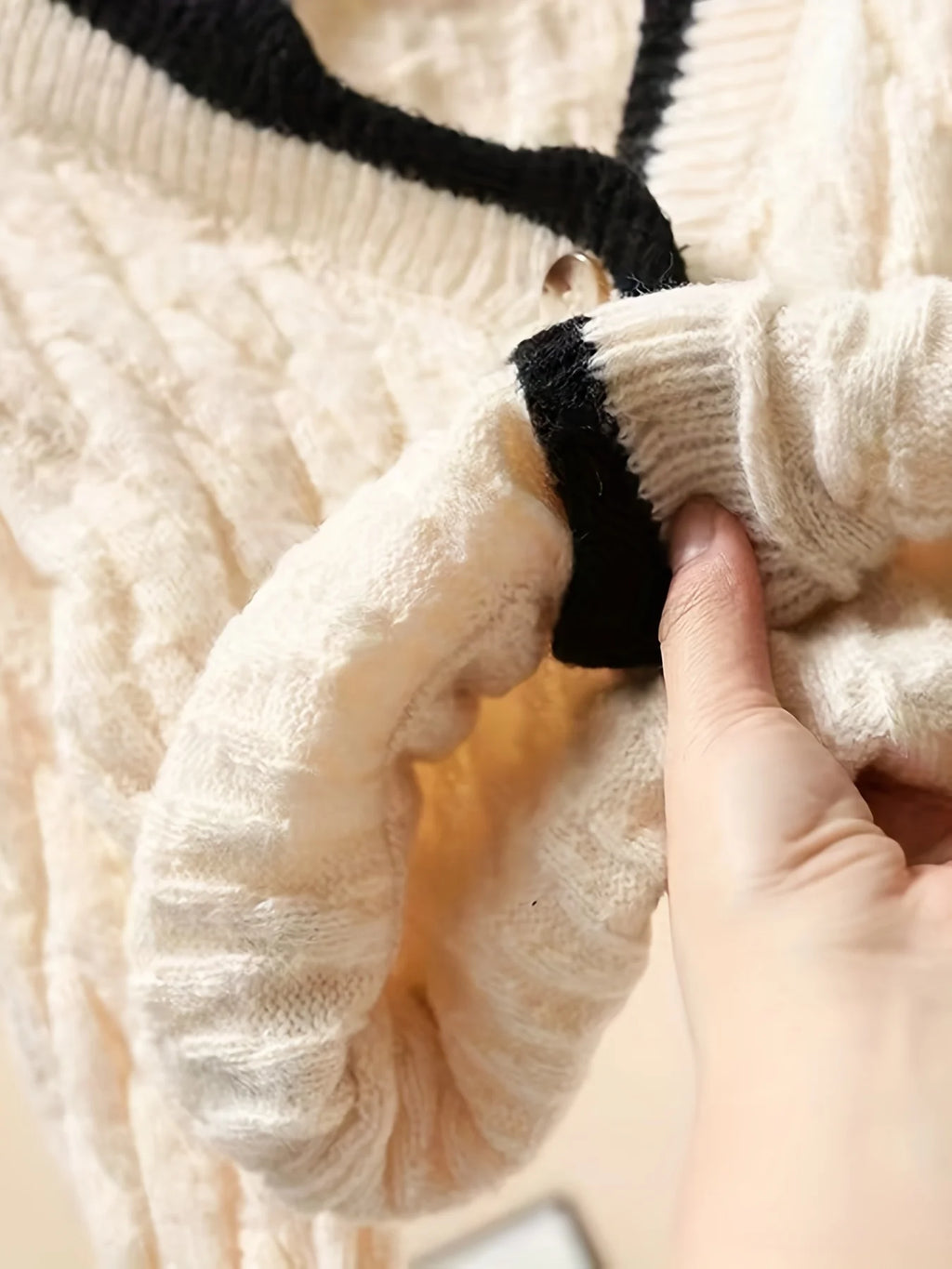 Girls' Knitted Cardigan Spring New Korean Style V-Neck Sweater Jacket Trendy Internet Celebrity Top for Children