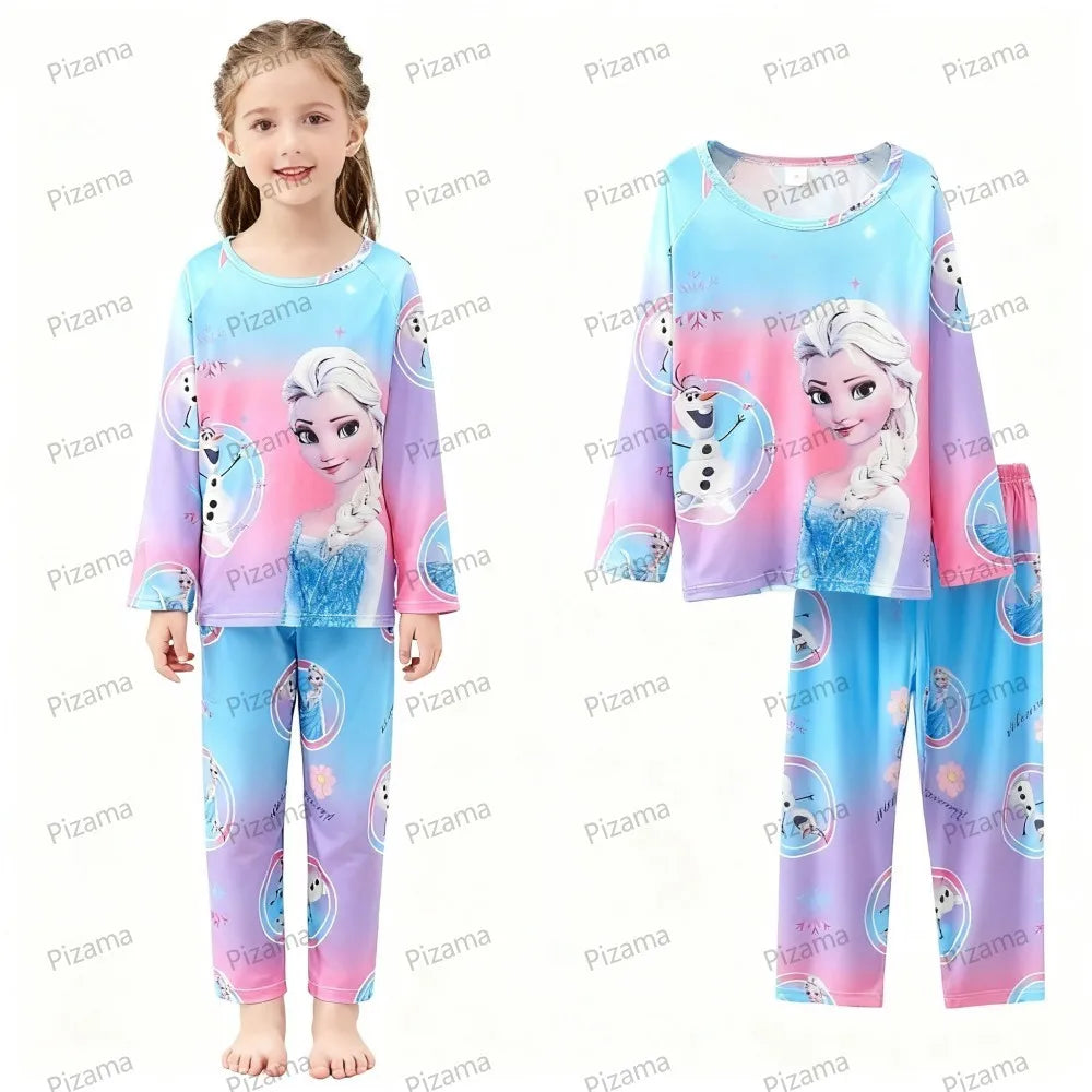 Stitch Pajamas for Kids Girls Long Sleeved Soft Comfortable Lilo & Stitch Pyjamas Suits Children's Loungewear Sleepwear