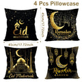 2026 Eid Mubarak Pillowcase Decor for Home Sofa Cushion Cover Islamic Ramadan Kareem Decoration Mosque Muslim Pillow Cover Gifts