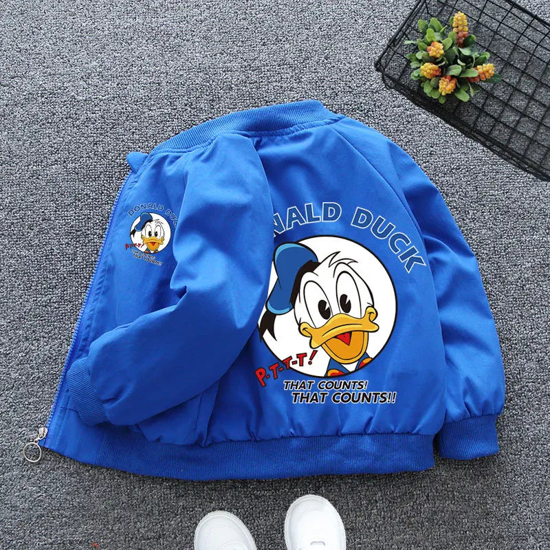 Spring Baby Boys Girls Coats Cartoon Mickey Mouse Hoodies Jacket For 1-6 Years Kids Sweatshirts Children Windbreaker Outerwear