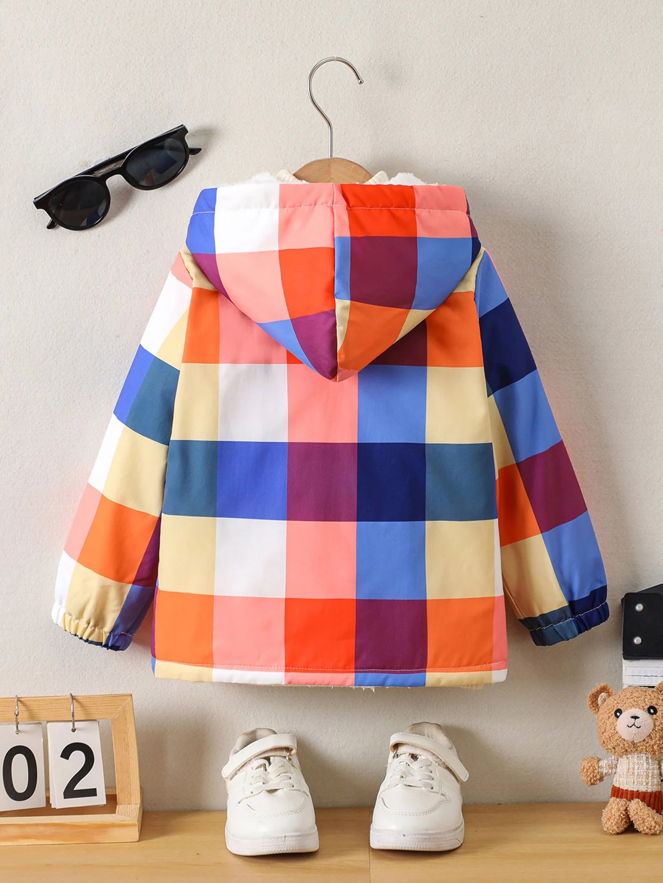 Boys Digital Print Hooded Jacket