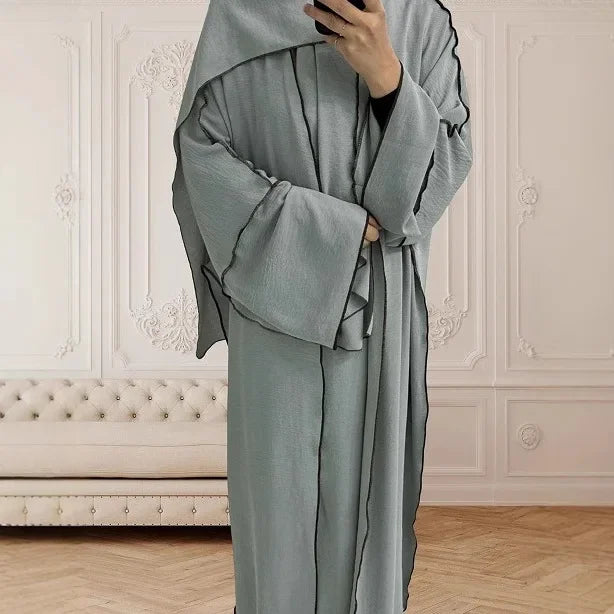 Fashionable Muslim Women's Dubai Robe Outerwear Long Dress Arab Style Clothing Cross-Border Middle East Women's Fashion