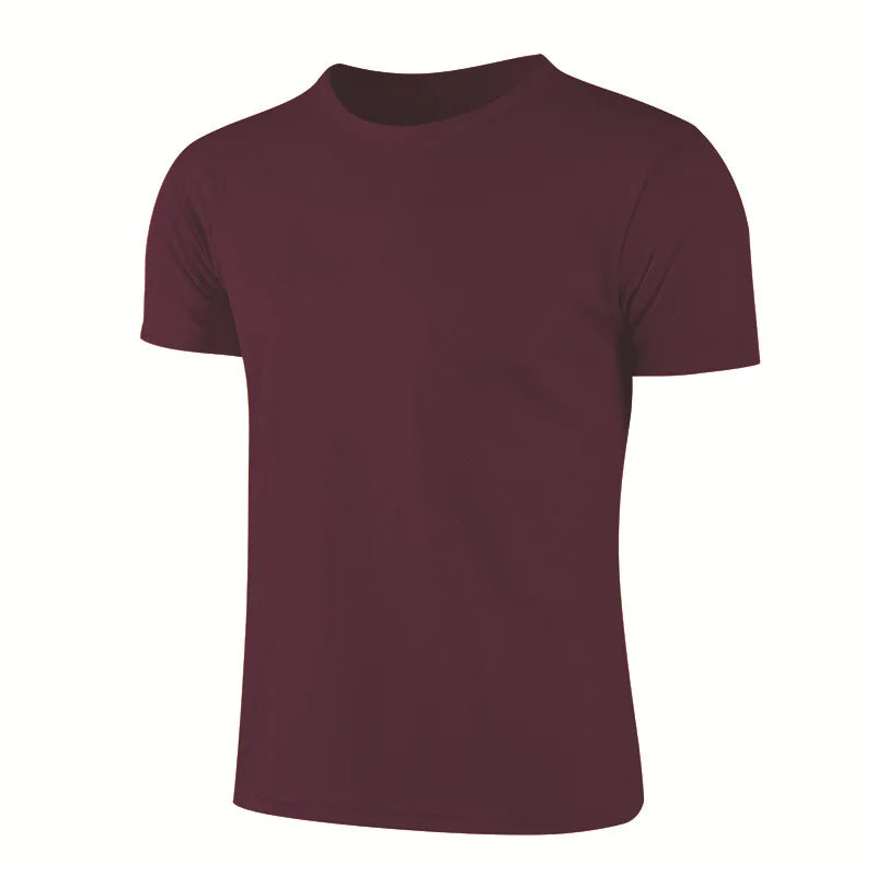 Men Women Quick Dry Short Sleeve Sport T Shirt Gym Jerseys Fitness Shirt