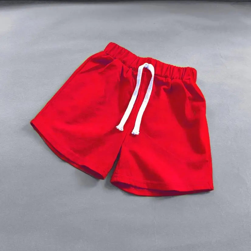 Summer Girls Boys Shorts Korean Candy Color Sports Shorts For Girls Cotton Hot Pants Casual Children Girls Beach Shorts